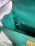 Hermes Kelly Sellier 35 Handmade Bag In Malachite Epsom Calfskin 