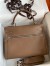 Hermes Kelly Lakis 32cm Handmade Bag In Taupe Swift Calfskin