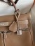 Hermes Kelly Lakis 32cm Handmade Bag In Taupe Swift Calfskin