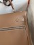 Hermes Kelly Lakis 32cm Handmade Bag In Taupe Swift Calfskin
