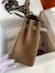 Hermes Kelly Lakis 32cm Handmade Bag In Taupe Swift Calfskin
