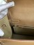 Hermes Kelly Lakis 32cm Handmade Bag In Taupe Swift Calfskin