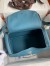 Hermes Lindy 30 Handmade Bag In Blue Jean Clemence Leather