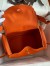 Hermes Lindy 30 Handmade Bag In Orange Clemence Leather