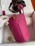 Hermes In The Loop 18 Handmade Bag in Rose Purple Clemence Leatherther