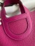 Hermes In The Loop 18 Handmade Bag in Rose Purple Clemence Leatherther