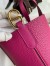 Hermes In The Loop 18 Handmade Bag in Rose Purple Clemence Leatherther