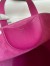 Hermes In The Loop 18 Handmade Bag in Rose Purple Clemence Leatherther