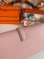 Hermes Jige Elan 29 Clutch Bag In Pink Epsom Leather