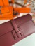 Hermes Jige Elan 29 Clutch Bag In Bordeaux Swift Calfskin