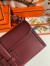 Hermes Jige Elan 29 Clutch Bag In Bordeaux Swift Calfskin