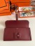 Hermes Jige Elan 29 Clutch Bag In Bordeaux Swift Calfskin