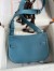 Hermes Jypsiere Mini Handmade Bag In Blue Jean Evercolor Calfskin
