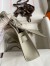 Hermes Jypsiere Mini Handmade Bag In Grey Swift Calfskin