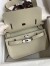 Hermes Jypsiere Mini Handmade Bag In Grey Swift Calfskin