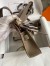 Hermes Jypsiere Mini Handmade Bag In Taupe Swift Calfskin