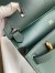 Hermes Jypsiere Mini Handmade Bag In Vert Rousseau Swift Calfskin