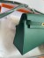 Hermes Kelly En Desordre 20 Handmade Bag in Malachite Epsom Calfskin