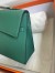 Hermes Kelly En Desordre 20 Handmade Bag in Malachite Epsom Calfskin