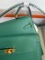 Hermes Kelly En Desordre 20 Handmade Bag in Malachite Epsom Calfskin