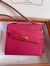 Hermes Kelly En Desordre 20 Handmade Bag in Rose Red Epsom Calfskin
