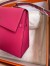 Hermes Kelly En Desordre 20 Handmade Bag in Rose Red Epsom Calfskin