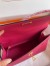 Hermes Kelly En Desordre 20 Handmade Bag in Rose Red Epsom Calfskin