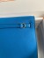 Hermes Kelly Danse II Handmade Bag In Blue Hydra Evercolor Calfskin