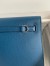 Hermes Kelly Danse II Handmade Bag In Deep Blue Evercolor Calfskin