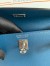 Hermes Kelly Danse II Handmade Bag In Deep Blue Evercolor Calfskin