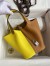 Hermes Picotin Lock 18 Bicolor Handmade Bag in Lime and Gold Clemence Leather
