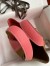 Hermes Picotin Lock 18 Bicolor Handmade Bag in Sesame and Rose Azalee Clemence Leather