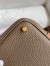 Hermes Picotin Lock 18 Bicolor Handmade Bag in Taupe and Gold Clemence Leather