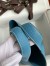 Hermes Picotin Lock 18 Handmade Bag in Blue Jean Clemence Leather