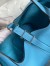 Hermes Picotin Lock 18 Handmade Bag in Blue du Nord Clemence Leather