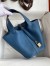 Hermes Picotin Lock 18 Handmade Bag in Deep Blue Clemence Leather