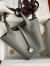 Hermes Picotin Lock 18 Handmade Bag in Gris Meyer Clemence Leather