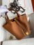 Hermes Picotin Lock 18 Handmade Bag in Gold Clemence Leather