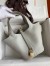 Hermes Picotin Lock 18 Handmade Bag in Pearl Grey Clemence Leather