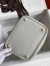 Hermes Picotin Lock 18 Handmade Bag in Pearl Grey Clemence Leather