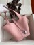 Hermes Picotin Lock 18 Handmade Bag in Rose Sakura Clemence Leather