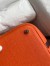 Hermes Picotin Lock 22 Bicolor Handmade Bag in Orange and Burgundy Swift Leather