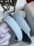 Hermes Picotin Lock 22 Handmade Bag in Blue Brume Clemence Leather