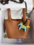 Hermes Picotin Lock 22 Handmade Bag in Gold Clemence Leather