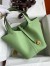Hermes Picotin Lock 22 Handmade Bag in Vert Criquet Clemence Leather