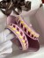 Hermes Picotin Lock 18 Tressage De Cuir Bag in Mauve Sylvestre Epsom Calfskin