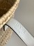 Loewe Small Basket Bag in Raffia and White Calfskin 