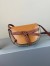 Loewe Gate Dual Mini Bag In Amber/Grey Smooth Calfskin