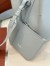 Loro Piana Bale Small Bag in Light Blue Grained Leather
