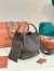 Loro Piana Bale Large Bag in Chocolate Grained Leather